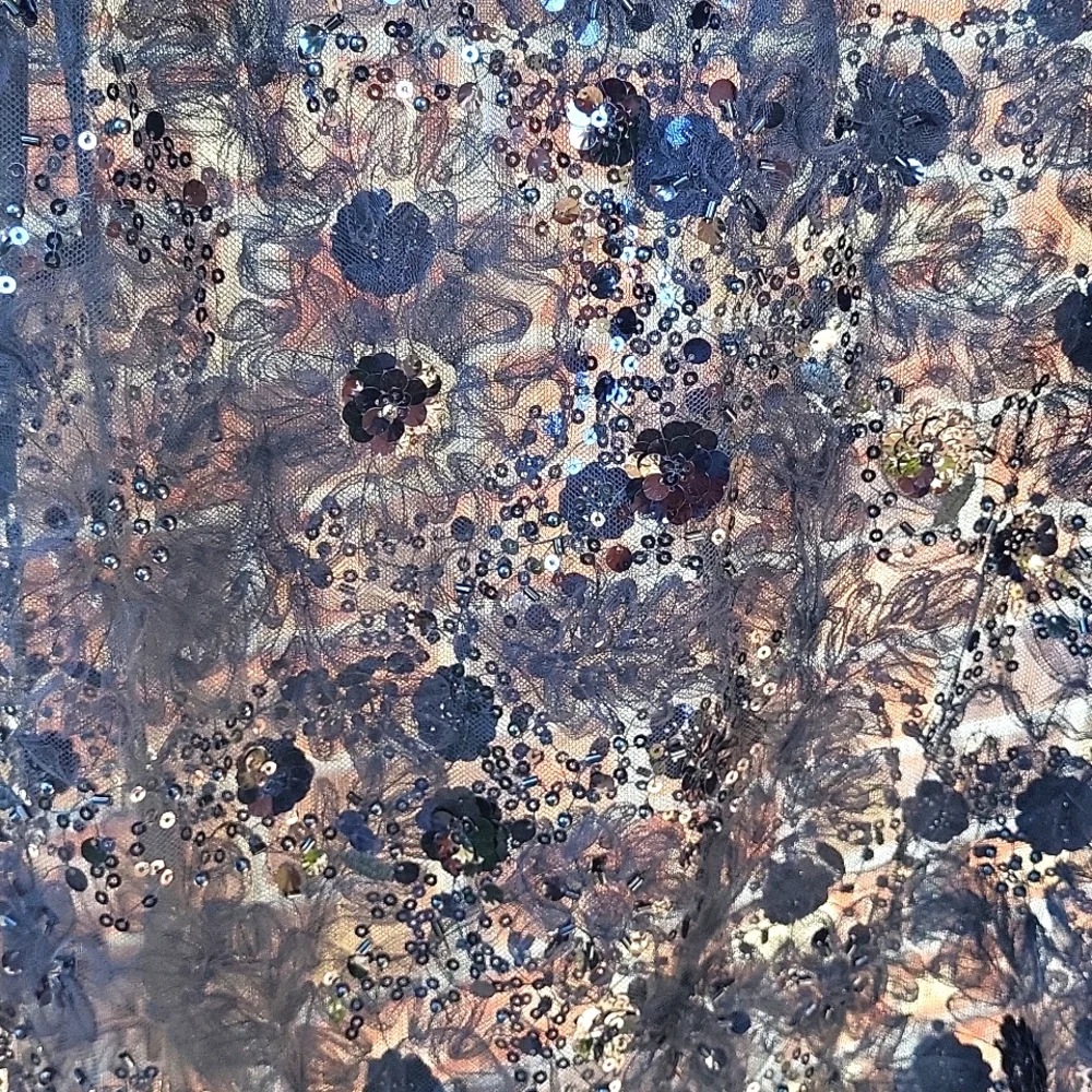 Cezanne Black Sequin Evening Shoulder Wrap Shawl